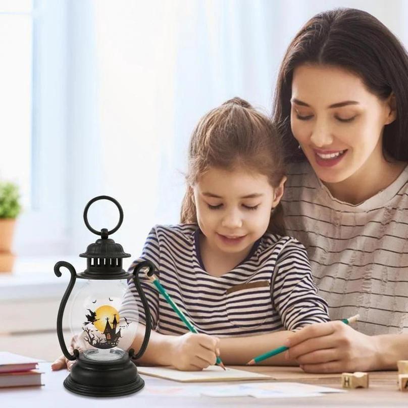 1 Stück Retro-Lampe Weihnachten Halloween Laterne Heimdekoration Festliche Party Anhänger Zubehör Halloween Für Zuhause