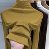 Women's Thick Half-High Collar Fleece Base Layer Shirt - Autumn/Winter 2025 Long-Sleeve Warm Top