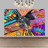 Cartoon Batman Super Hero Backdrop Gotham City Theme Kids Boys Birthday Party Decor Baby Shower Photography Background