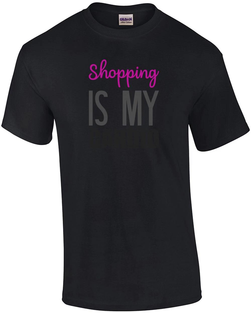 Shopping is my cardio - funny ladies t-shirt S