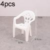 4Pcs Mini Support Miniature Items Armchair Plastic Backrest Chairs For 1/6 Dollhouse Accessories Doll Furniture Children'S Gifts