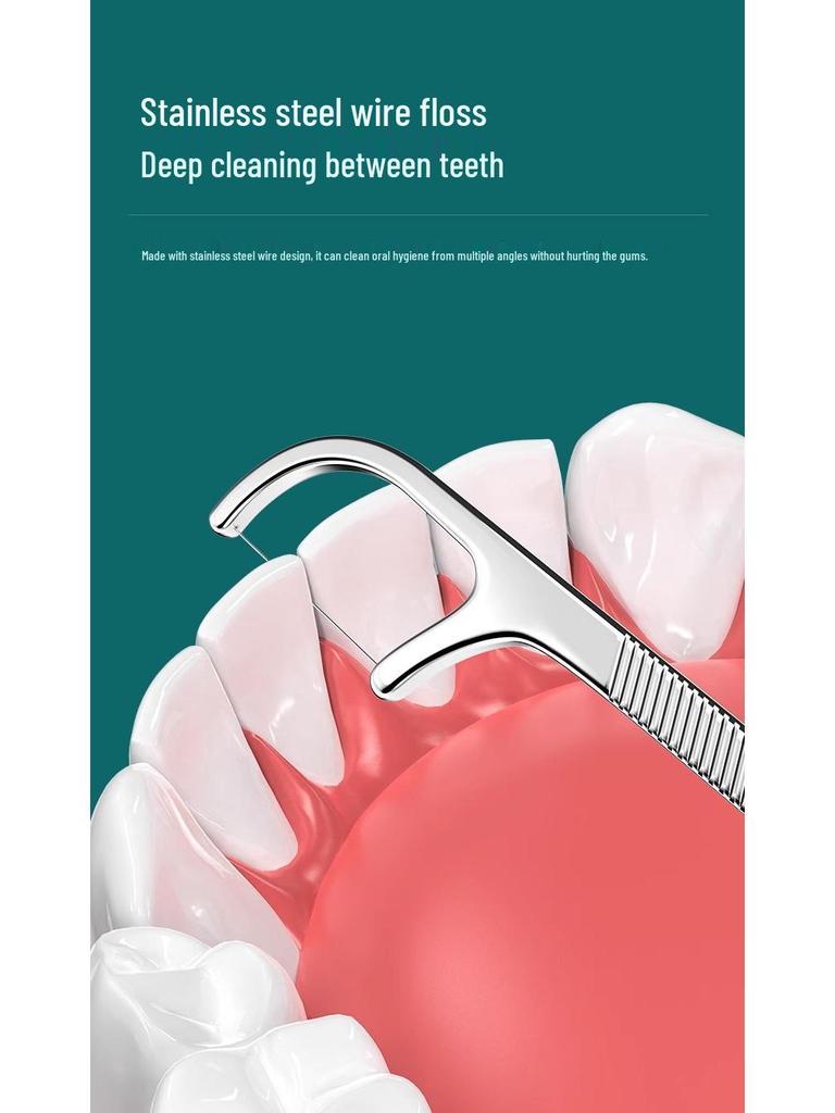 Portable 304 Stainless Steel Toothpick - Ultra Fine Metal Cleaning Tool