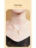 Sterling Silver Fu Character Copper Coin Gourd Pendant Necklace – Women's Wealth-Attracting Clavicle Chain