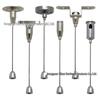 LED Panel Light Hanging Kit - Stainless Steel Cable and Ceiling Mount Plate