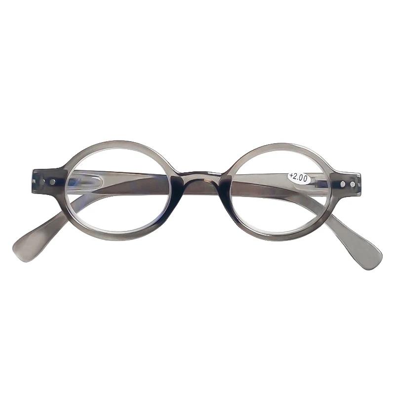 Female Reading Glasses Men Anti Blue Light Red Glasses Vintage Round Sight Eyeglasses Men No Dioptric Glasses +1.5+2