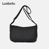 Fashion solid color bag messenger bag women's new women's shoulder bag hot-selling women's bag lightweight nylon cloth satchel