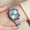 Nouvelle montre pour femme mode rétro décontractée affaires simple cadran carré bracelet en acier; anniversaire préféré.