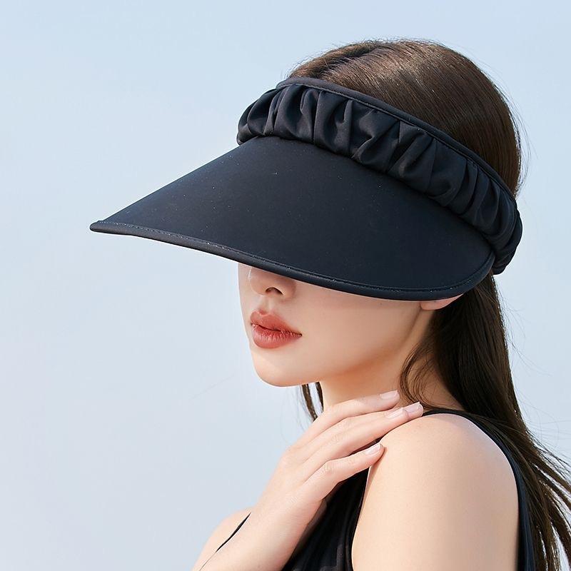 Hut Damenmode Plissee Koreanische Version Sonnenschutz Leere Zylinder Stirnband UV-Sonnenschutzhut Damen Sonnenschutzhut Sommer neuer Stil