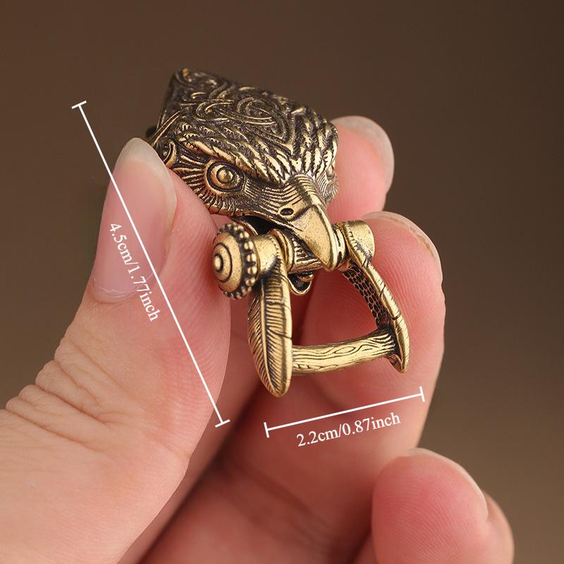 Brass Eagle Buckle Braided Rope Bracelets Accessory Decoration Keychain Ornament Outdoor Tool