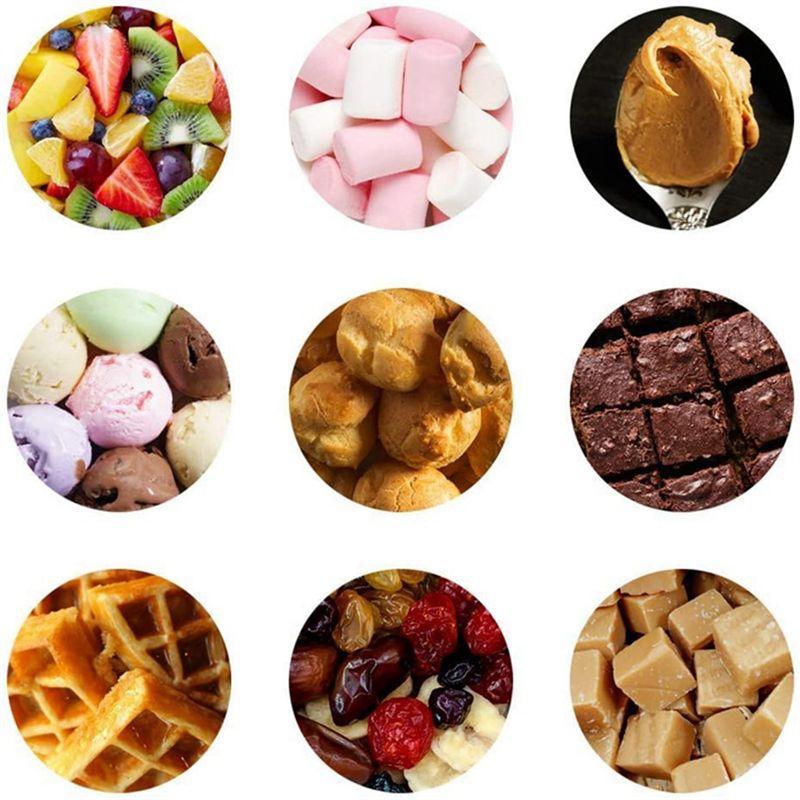 A20F-Schokoladenbrunnen Mini-Fondue-Set mit Serviertablett, Elektrische 3-stöckige Maschine mit Heißschmelztopf-Basis