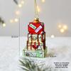 Joymerry Christmas Glass Tree Ornaments Gift Box Set With Lighttransmitting Design For Holiday Decor