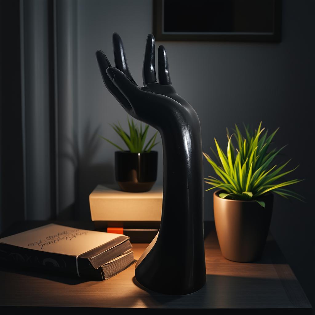 Genuine high-end art accessory hand model Abstract Glove, jewelry, and ring photo simulation display creative plastic hand model for jewelry