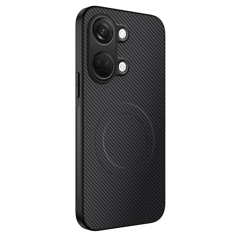 Shockproof Carbon Fiber Soft Phone Case For One Plus 11 12 13 13R Nord 3 ACE 2 3 5 Magnetic Wireless Charging Protection Cover