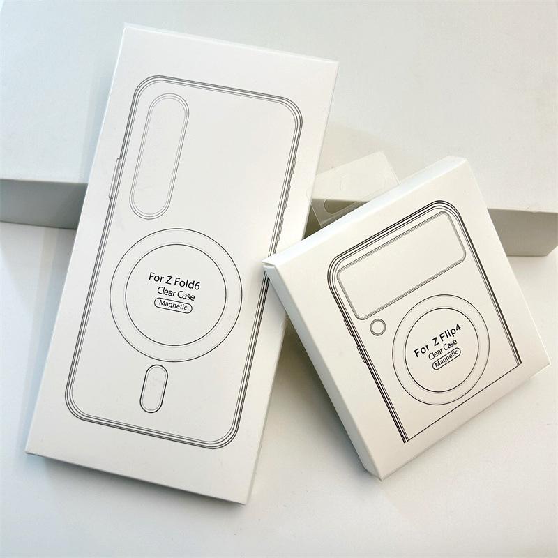 Samsung Z Flip6 MagSafe-Compatible Transparent Drop-Proof Case for ZFold3/4