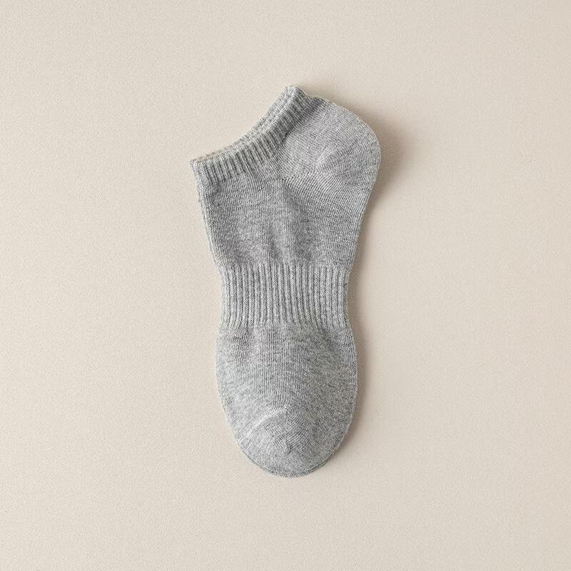 JINGRUIXIANG Unisex Pure Cotton Anti-Odor No-Show Socks