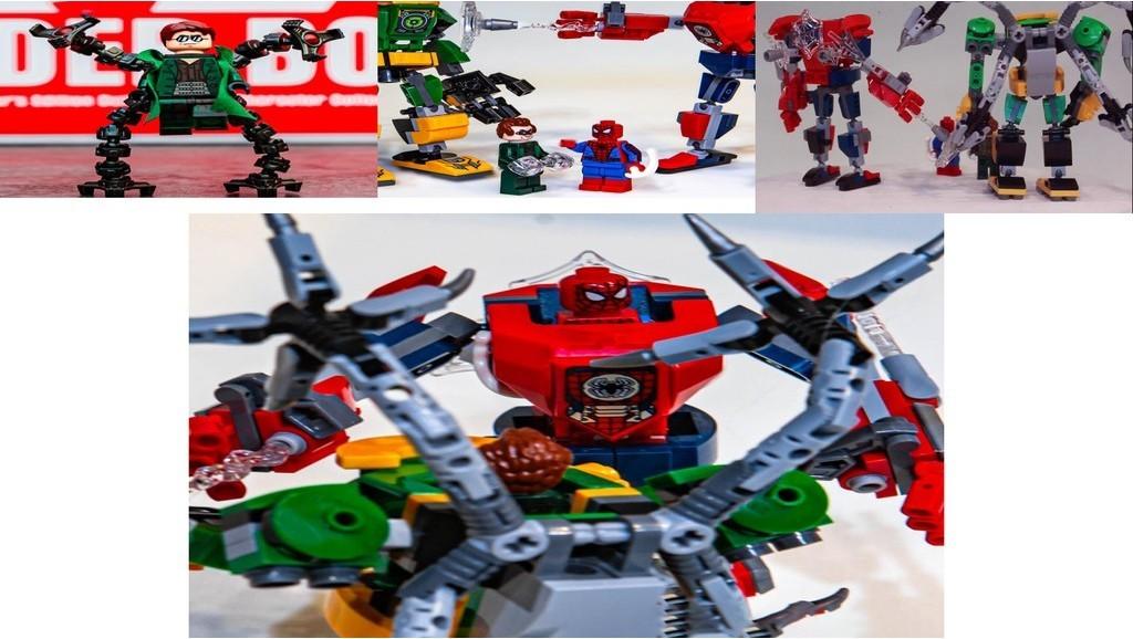 Hohe Qualität und umweltfreundlicher Spider-Man Dr. Oktopus Transformers Mecha Wars Baustein Set