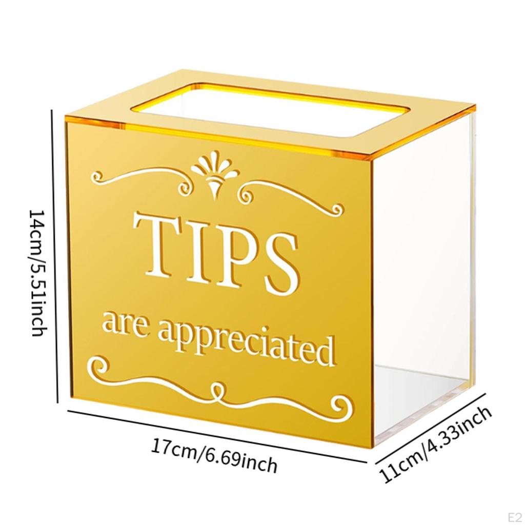 Tip Kutu Akrilik Bağış Toplama Çok Fonksiyonlu Barmen Yorum Oylama