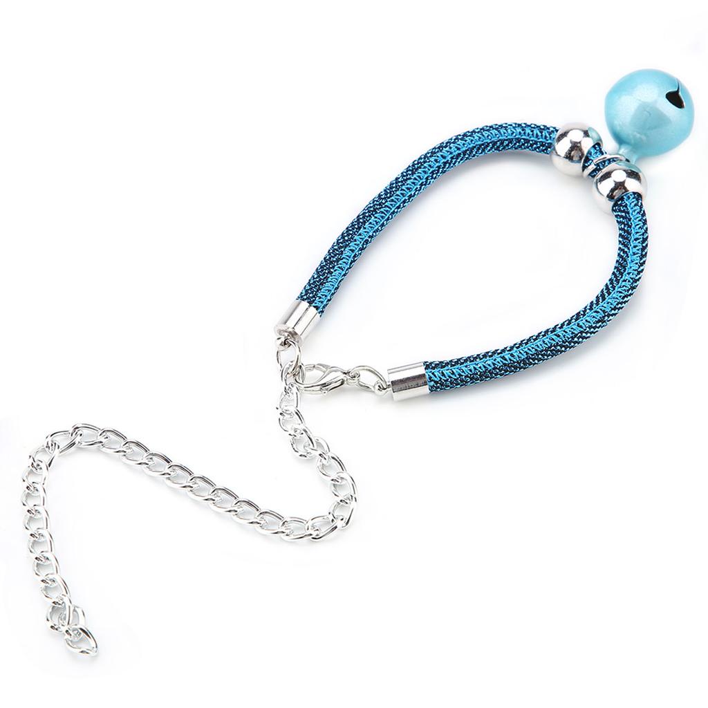 Japanese Style Pets Necklace Nylon Accessory Kitten Supply Cat Bell Collar w Extension Chain