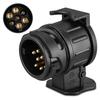 13-pins naar 7-pins Trekhaakadapter - Universele Trailer/Caravan/Trekhaak Converter, 12V Waterdicht Elektrisch Stopcontact (Compatibel met vrachtwagens)