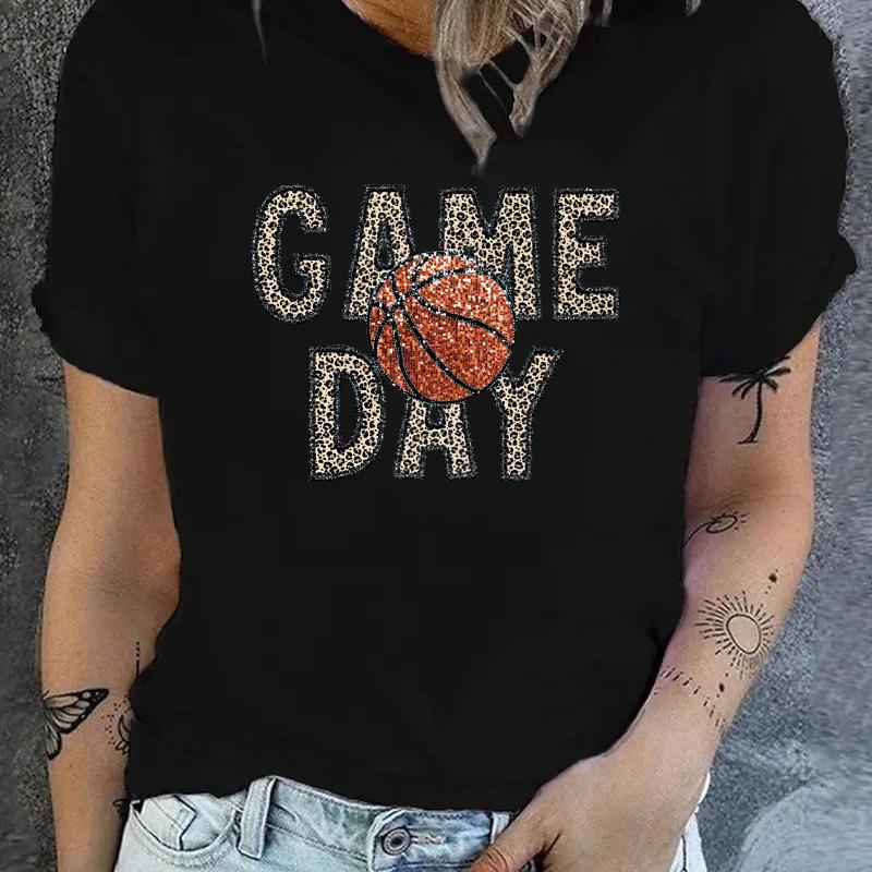 

Low-Maintenance Solid Color Loose Women s Short Sleeve T-Shirt, for Weekend Travel XXL чорний