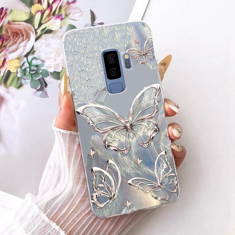 For Samsung Galaxy S9+ Case Soft Silicone Protective transparent Fashion Phone Case For SamsungS9 S 9 Plus Clear Cover Coque