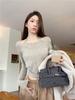Sweet Hanging Neck Fake Two Pieces Tops Women Korean Chic Bottoming Slim T-Shirt Harajuku Fashion Casual Clothes Autumn 2024 New