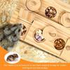 Futtersuchspielzeug für Meerschweinchen, Hamster, interaktives Bereicherungsspielzeug aus Holz, Puzzle für Kleintiere, Leckerli-Spender für Kaninchen, Ratten, Chinchillas