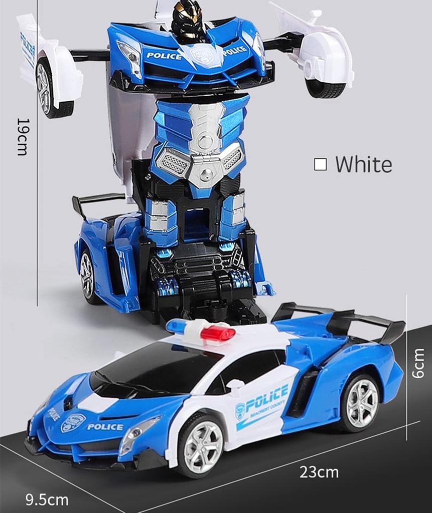 Multifunctional Transforming Toy RC Remote Controlled Robot 2 In Remote Rechargeable Car, Car, Toy, 1, Control, Transformable, (Red)