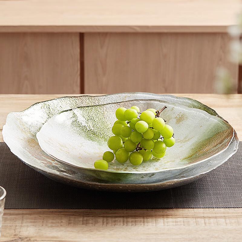 VAKADA Decorative Glass Serving Plates & Bowls