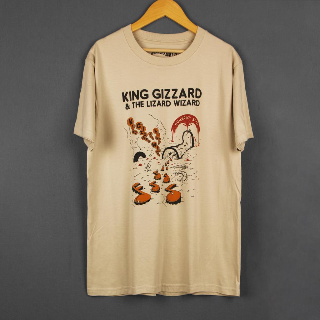 King Gizzard And The Lizard Wizard T-Shirt Psychedelic Garage Rock Fuzz Gumboot Soup Men Women Shirt Clothing Printed Shirt