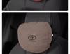 Suede Lumbar Support Cushion for Toyota Headrest - Camry, Highlander, Avalon, RAV4, Wildlander