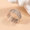 Anello Classico Europeo Intarsiato di Diamanti per Donna: Anello Dita alla Moda, di Alta Gamma, Versatile, Lusso Leggero