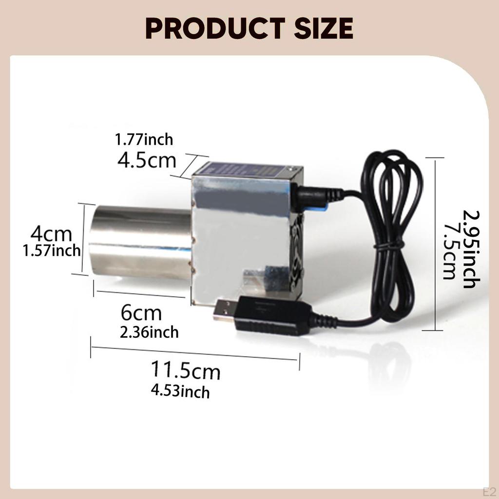 USB BBQ Fan Starter Compact Lightweight Multipurpose Air Blower for Outdoor Fireplace Camping