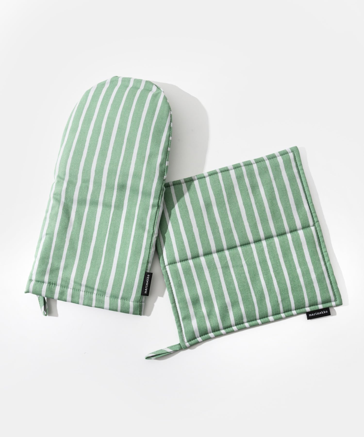Marimekko 073313 73313 Piccolo Прихватка и подставка под горячее, Светло-серый x Весенне-зеленый (845) [Параллельный импорт]