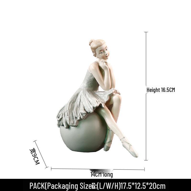 

Ballet Girl Resin Figurine - Home Decoration for Living Room or Bedroom