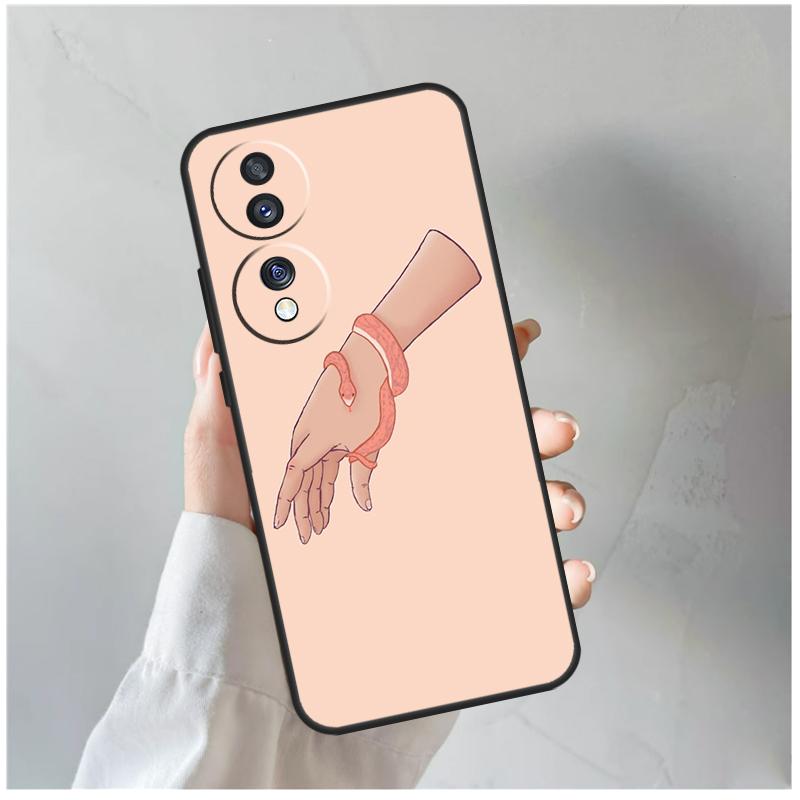 Hand Snake For Honor Magic 8 Pro 6 7 Lite Case For Honor Win RT 50 70 90 200 400 X8c X8b X9a X9b X9c X9d