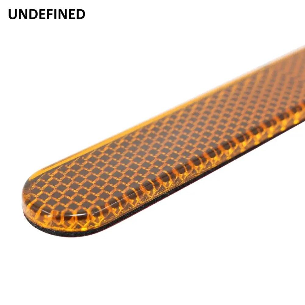 2PCS Motorcycle Reflector Sticker Saddlebag Latch Cover Safety Warning Decal For Harley Dyna Softail Sportster XL Fatboy Touring