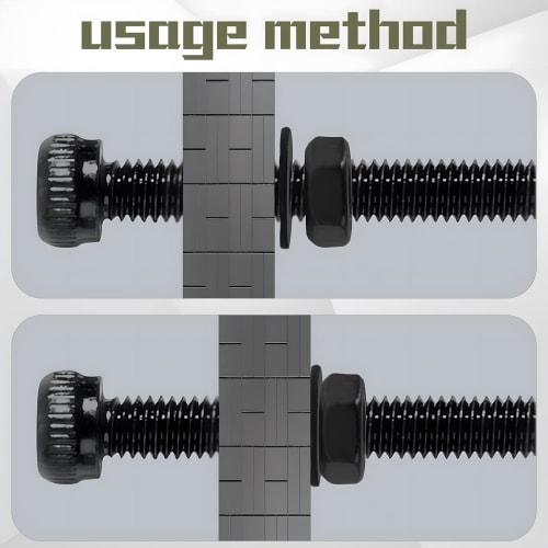 Zmbroll 510pcs M2 Socket Cap Screws, Metric Hex Bolts, Nuts, Washers, 12.9 Grade Alloy Steel Screws, Hex Socket Head Cap, Small Machine Screw Kit with