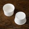 Rice White Yogurt Bowl 3.8" - White Porcelain Pudding and Dessert Cup