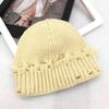 Knitted Winter Warm Hat Solid Color Breathable Cap Outdoor Commuter Gift Fashion