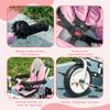 Evolutionary Tricycle, 12+ Months, Foldable Canopy, Telescopic Push Handle, Safety Belt, Pink
