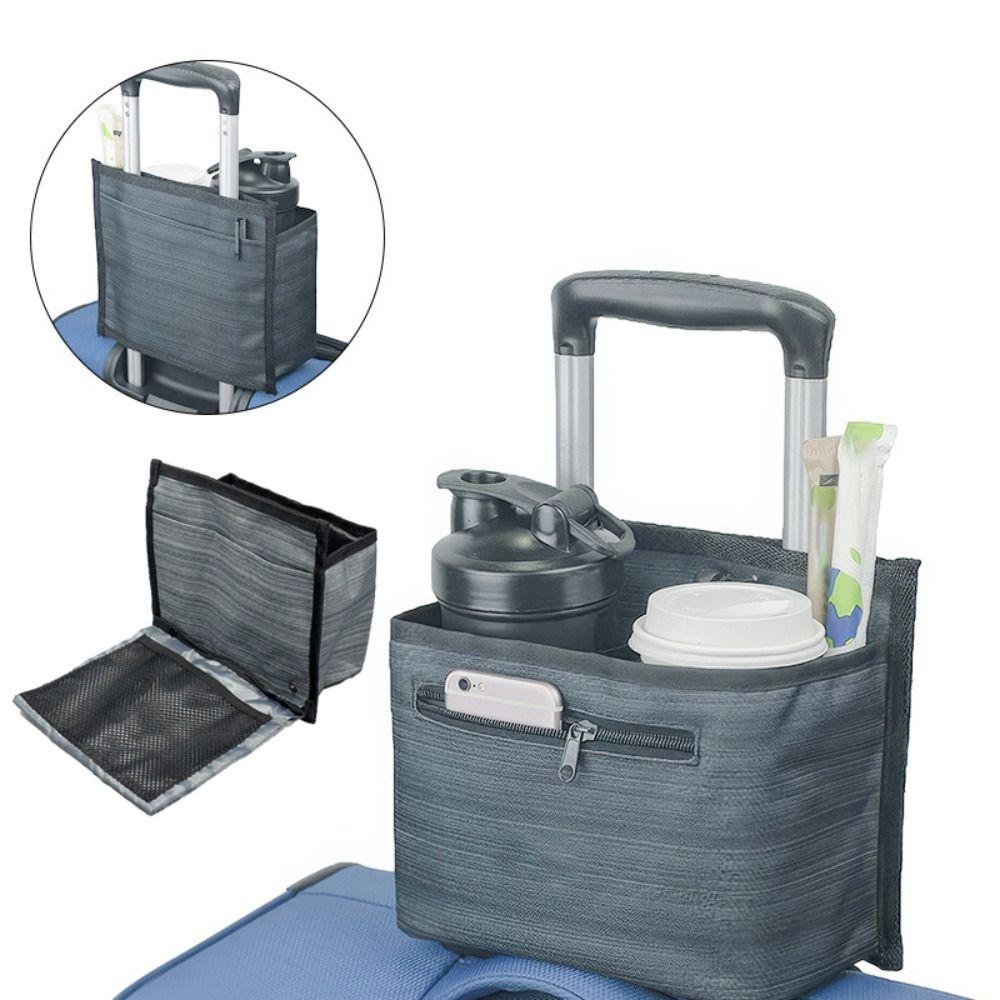 With Bottle Organizer Suitcase Cup Holder Portable Universal Luggage Handle Bag Oxford Cloth Suitcase Hanging Pouch