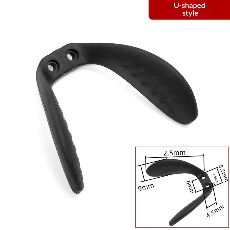 1 Pezzo Nasello per Occhiali da Ciclismo per Occhiali Sportivi da Esterno Clip Nera Regolabile Supporto Nasale Comodo Antiscivolo Vestibilità Universale
