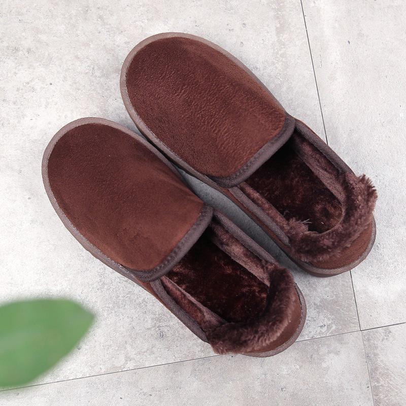 2024 Pár Sněhule Domácí Ploché Bavlněné Boty Pánské Pohodlné Plyšové Boty Zimní nazouváky Teplé Ležérní Boty pro muže Botas Hombre