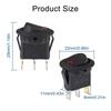 4Pcs Lighted Rocker Switch with LED Light DC 12V 20A Round Rocker Toggle Switch SPST ON/OFF Switch for Car Automotive Boat Truck