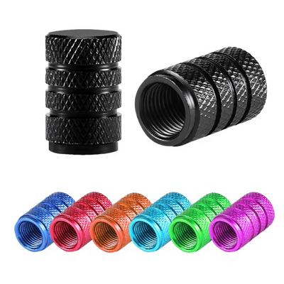 Universal Aluminum Car Tire Valve  Caps with O Rubber Seal Dustproof Leak-Proof Airtight Covers for Truck SUV Spare Parts