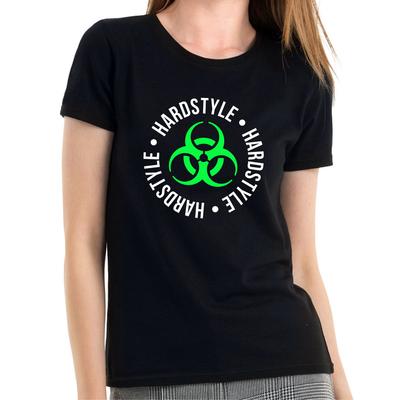 Hardstyle Biohazard Reaktor Toxischer Club Hard Trance Hardcore Damen T-Shirt