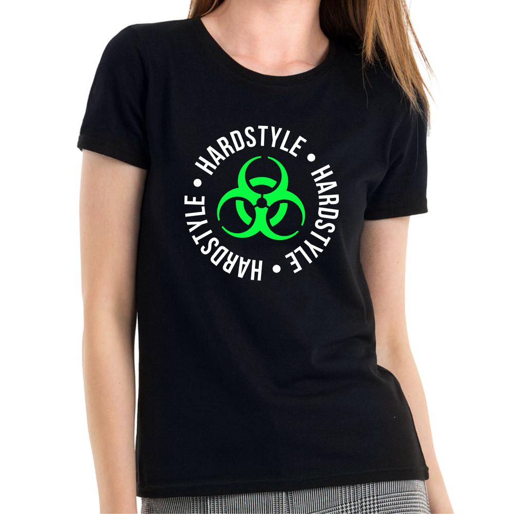 

Hardstyle Biohazard Reactor Toxic Club Hard Trance Hardcore Women s T-Shirt XL