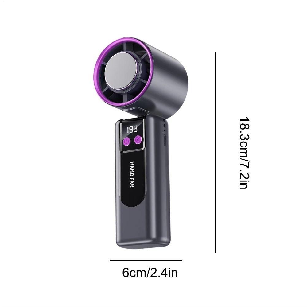 High Speed Portable Cooling Fan Semiconductor Refrigeration Mini Turbo Fan Handheld Fan  School