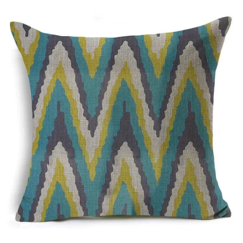 Creative Simple Geometry Cushion Cover Modern Office Car Waist Cushion Bedroom Living Room Decorative Pillowcase 45*45Cm